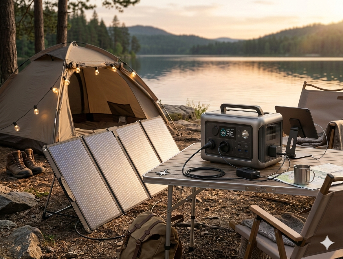 Kit Solaire Portable 600W + Panneau 200W