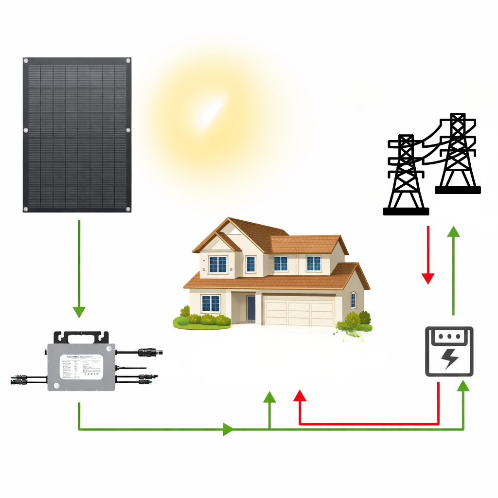 Kit Solaire Balcon 800W - Plug & Play