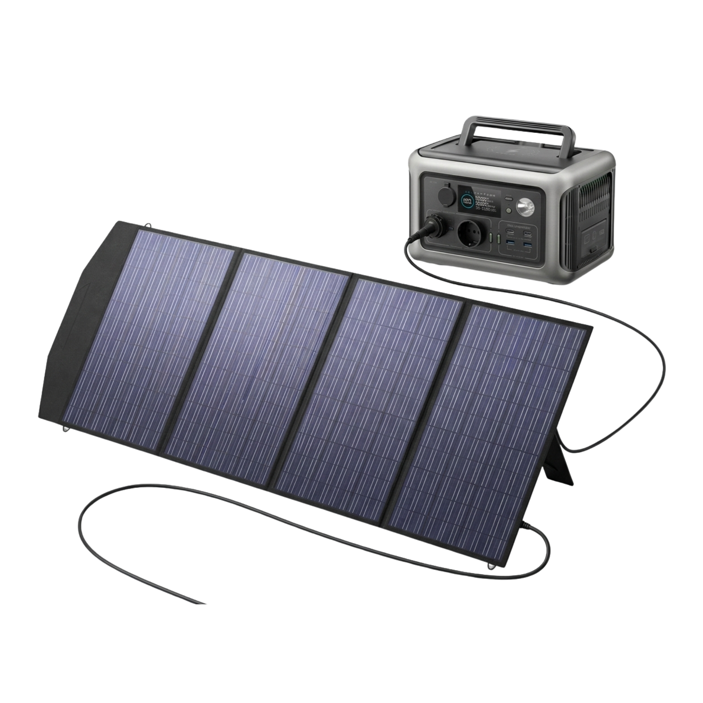 Kit Solaire Portable 600W + Panneau 200W