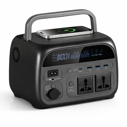 Station d’Énergie Portable 500W - Charge Sans Fil