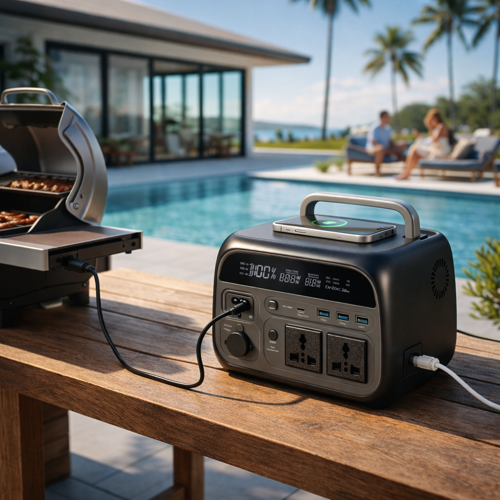 Station d’Énergie Portable 500W - Charge Sans Fil